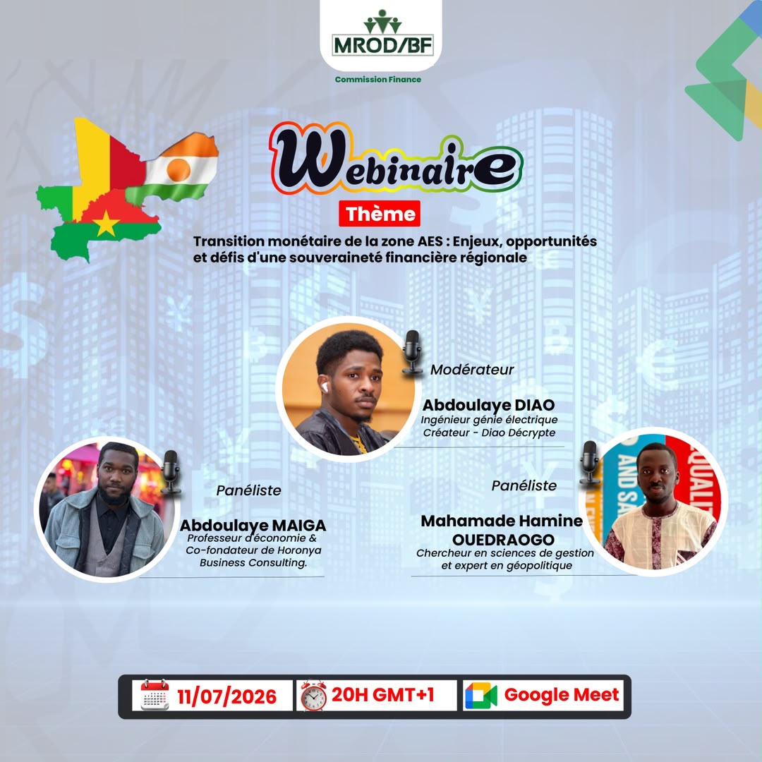 Webinaire : Transition monétaire de la zone AES – Enjeux, opportunités et défis